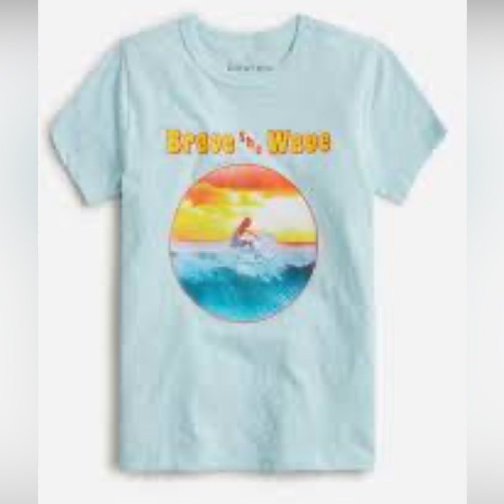 Crewcuts Light Blue Surf Graphic Tee